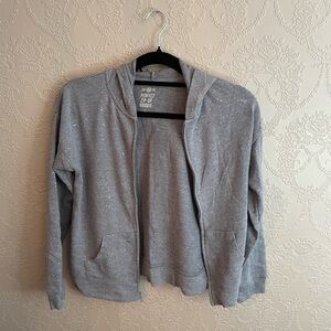 SO kids grey zip up jacket with speckles size 12 good condition